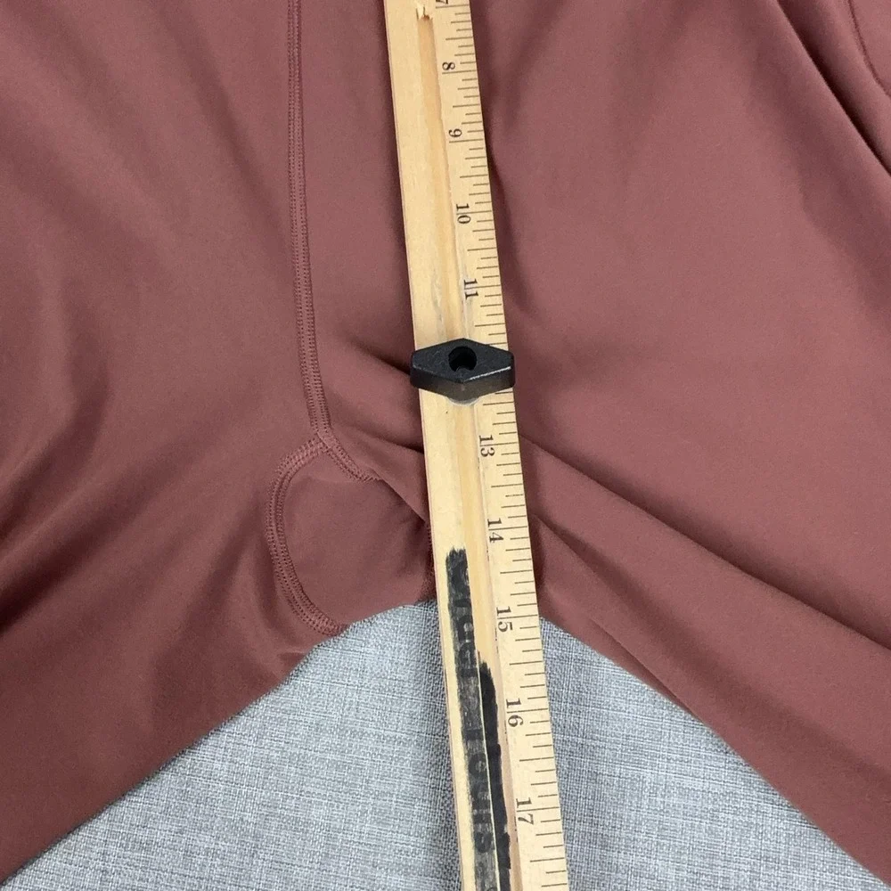 Athleta Capri Leggings Womens 3X Brown Salutation Stash Pocket II Yoga Gym